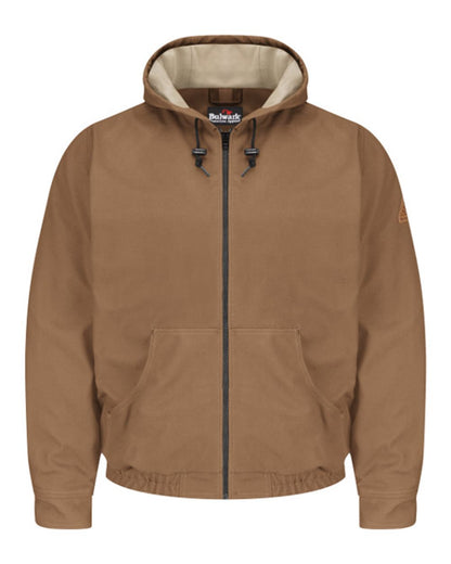 Bulwark Hooded Jacket - EXCEL FR® ComforTouch JLH4 #color_Brown Duck