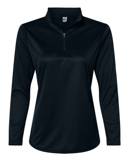 C2 Sport Women's Quarter-Zip Pullover 5602 #color_Black