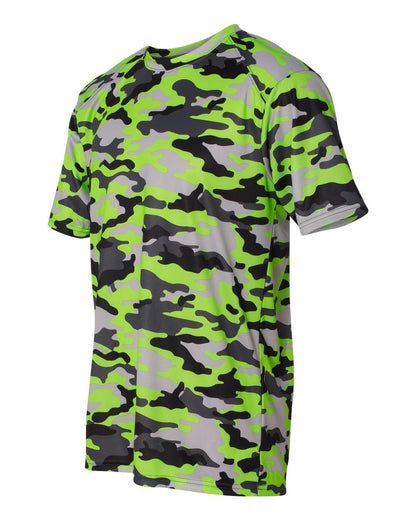 Badger Camo T-Shirt 4181 #color_Lime