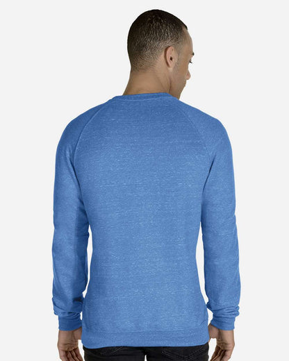 JERZEES Unisex Snow Heather French Terry Crewneck Sweatshirt 91MR #colormdl_Royal