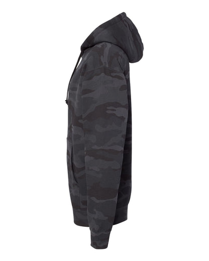 Independent Trading Co. Unisex Heavyweight Hooded Sweatshirt IND4000 #color_Black Camo