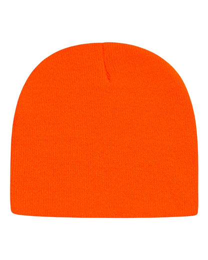 CAP AMERICA USA-Made 8 1/2" Beanie TKN28 #color_Neon Blaze Orange