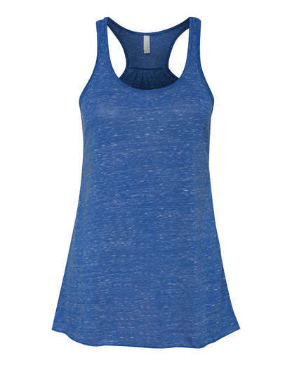 BELLA + CANVAS Women's Flowy Racerback Tank 8800 #color_True Royal Marble