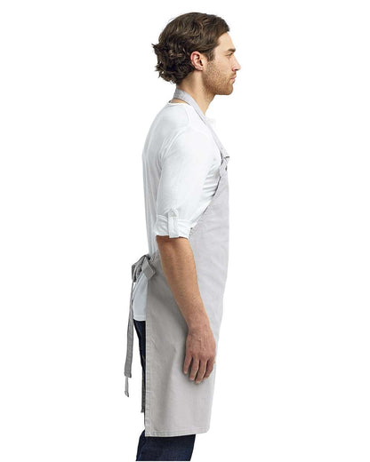 Artisan Collection by Reprime Calibre Heavy Cotton Canvas Bib Apron RP130 #colormdl_Silver