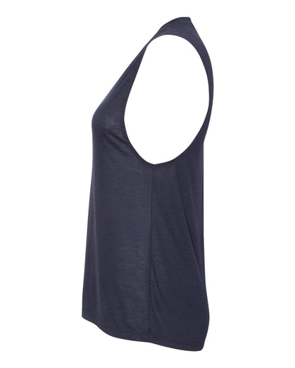 BELLA + CANVAS Women's Flowy Scoop Muscle Tank 8803 #color_Midnight