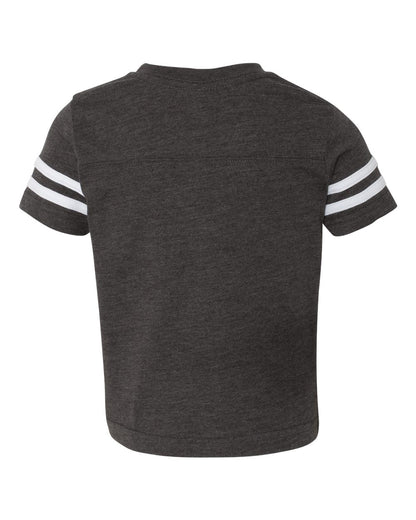 Rabbit Skins Toddler Football Fine Jersey Tee 3037 #color_Vintage Smoke/ White