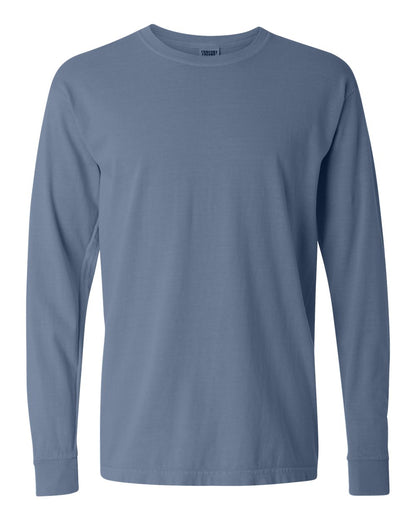 Comfort Colors Unisex Garment-Dyed Heavyweight Long Sleeve T-Shirt 6014 #color_Blue Jean