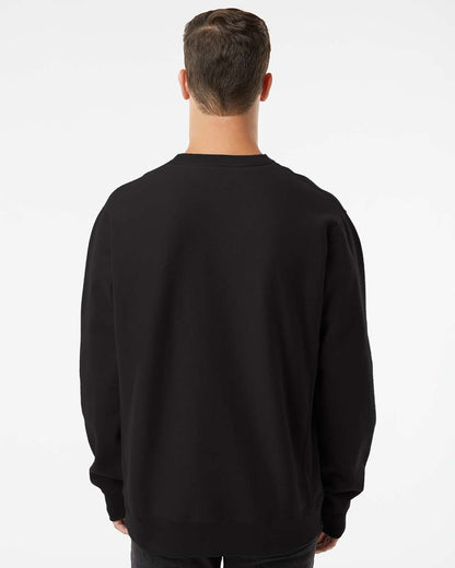 Independent Trading Co. Unisex Legend Premium Heavyweight Cross-Grain Crewneck Sweatshirt IND5000C #colormdl_Black