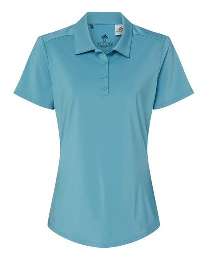 Adidas Women's Ultimate Solid Polo A515 #color_Hazy Blue