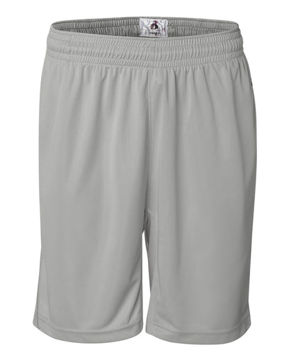 Badger BT5 9" Inseam Trainer Shorts 4110 #color_Silver