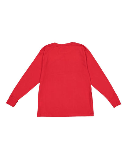LAT Youth Fine Jersey Long Sleeve Tee 6201 #color_Red