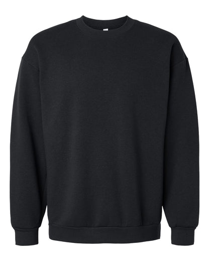 American Apparel Unisex ReFlex Fleece Crewneck Sweatshirt RF496 #color_Black