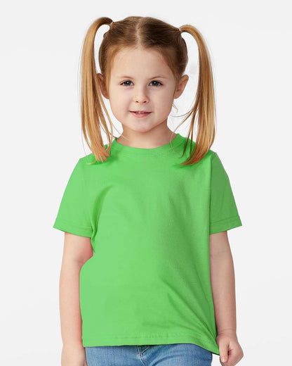 Rabbit Skins Toddler Fine Jersey Tee 3321 #colormdl_Apple
