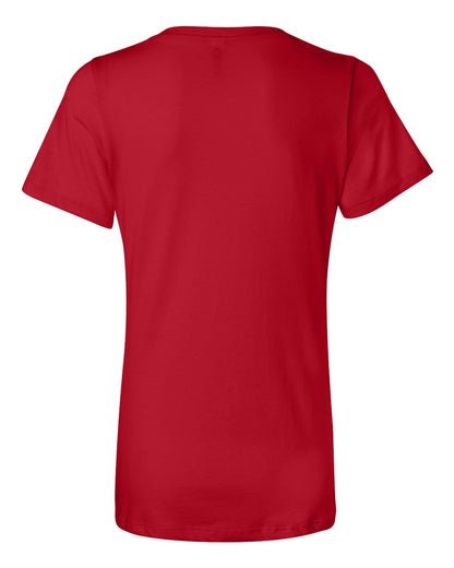 BELLA + CANVAS Women’s Relaxed Jersey V-Neck Tee 6405 #color_Red