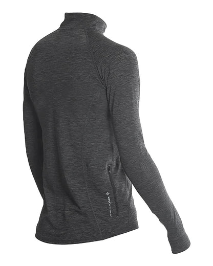ANETIK Women's Flight Tech Quarter-Zip Pullover WSFLTL0 #color_Charcoal Heathered