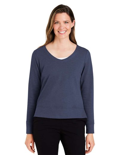 Devon & Jones Women's New Classics® Charleston Pullover DG482W #colormdl_Navy Melange