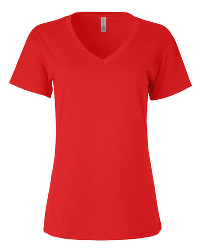 Next Level Women’s Cotton V-Neck T-Shirt 3940 #color_Red