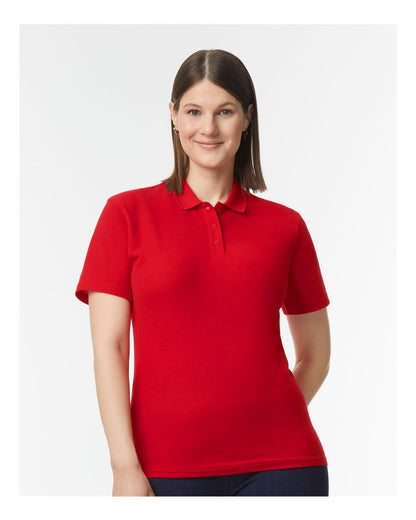 Gildan Women's Softstyle® Pique Polo 64800L #colormdl_Red