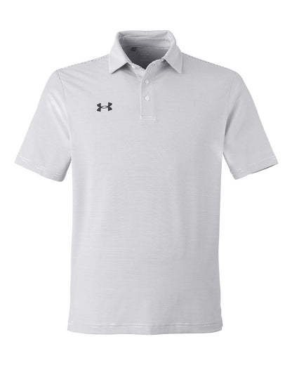 Under Armour Men's Destin Drive Striped Performance Polo 1389853 #color_White/ Black