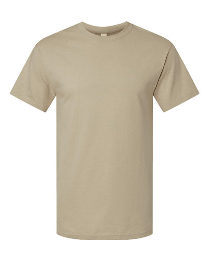 M&O Men's Gold Soft Touch T-Shirt 4800 #color_Sand