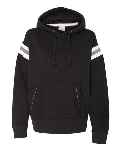 J. America Men's Vintage Athletic Hooded Sweatshirt 8847 #color_Black