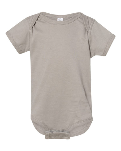 Rabbit Skins Infant Fine Jersey Bodysuit 4424 #color_Titanium