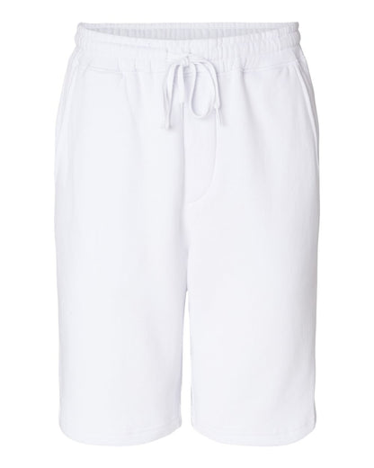 Independent Trading Co. Midweight Fleece Shorts IND20SRT #color_White