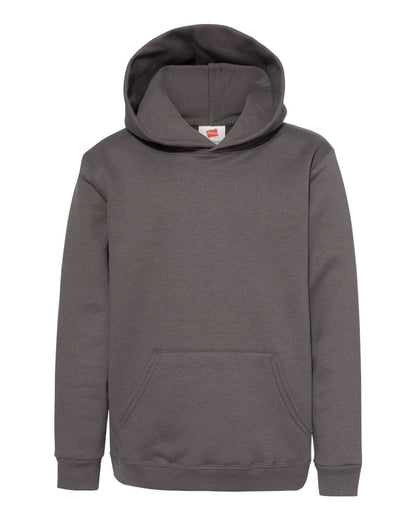 Hanes Youth EcoSmart® Hooded Sweatshirt P473 #color_Smoke Grey