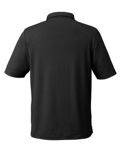 North End Men's Replay Recycled Pique Polo NE102 #color_Black