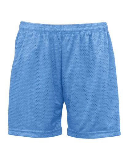 Badger Women's Pro Mesh 5" Shorts with Solid Liner 7216 #color_Columbia Blue 