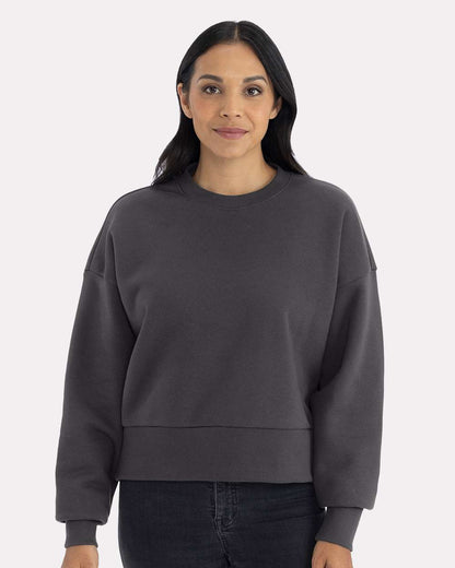 Next Level Women's Heavyweight Crewneck Sweatshirt 9087 #colormdl_Graphite Black