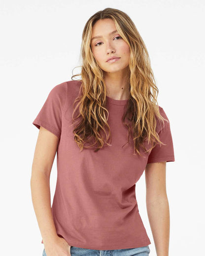 BELLA + CANVAS Women’s Relaxed Jersey Tee 6400 #colormdl_Mauve