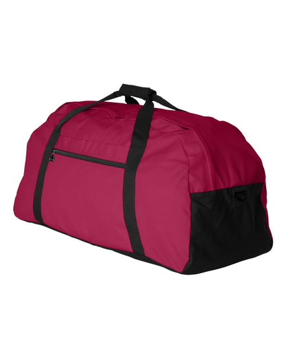 Augusta Sportswear Large Ripstop Duffel Bag 1703 #color_Red/ Black