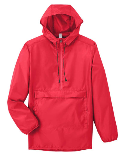 Team 365 Unisex Zone Protect Packable Anorak Jacket TT77 #color_Sport Red
