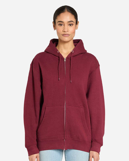 Lane Seven Unisex Premium Full-Zip Hooded Sweatshirt LS14003 #colormdl_Burgundy
