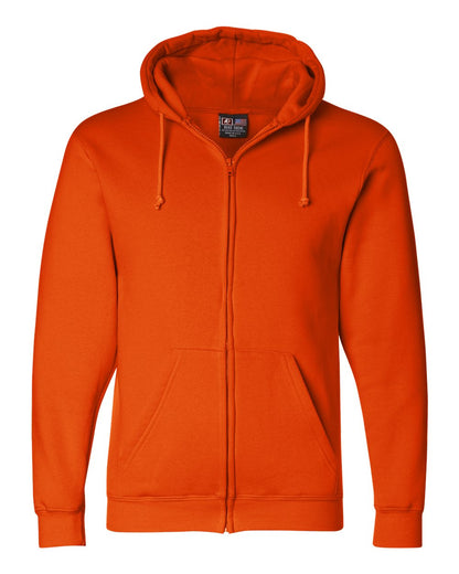 Bayside USA-Made Full-Zip Hooded Sweatshirt 900 #color_Bright Orange