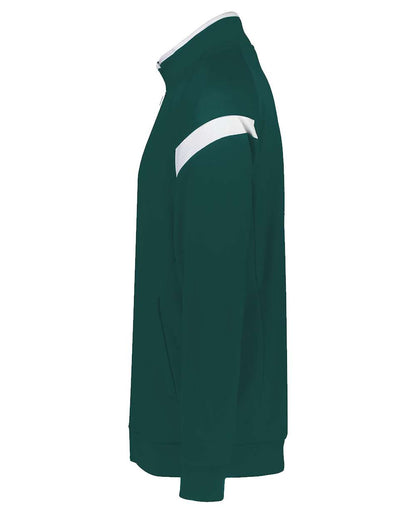 Holloway Youth Limitless Full-Zip Jacket 229679 #color_Dark Green/ White/ Dark Green