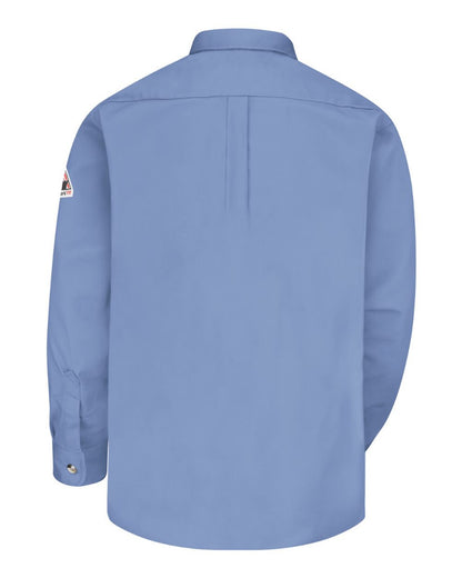 Bulwark Men's Tall Dress Uniform Shirt - Excel FR ComforTouch - 7 oz. SLU2T #color_Light Blue