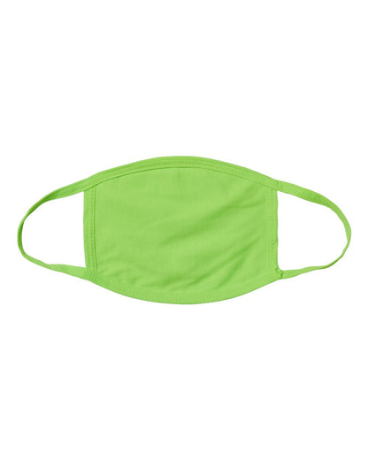 Bayside USA-Made 100% Cotton Face Mask 1900 #color_Lime Green