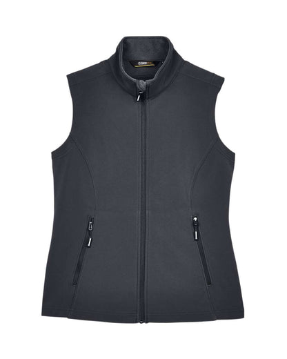 CORE365 Women's Cruise Two-Layer Fleece Bonded Soft Shell Vest CE701W #color_Carbon