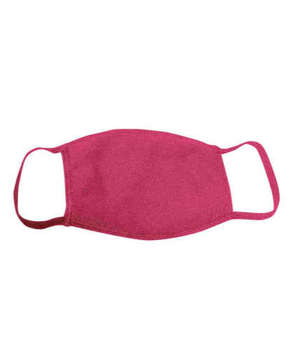Bayside USA-Made 100% Cotton Face Mask 1900 #color_Heather Red