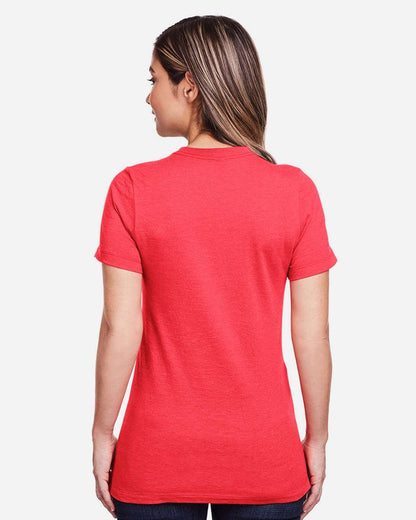 Gildan Women's Softstyle® CVC T-Shirt 64001LCVC #colormdl_Red Mist