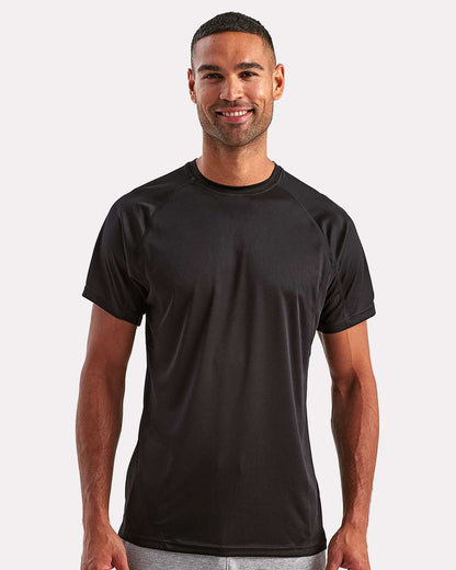 TriDri Unisex Panelled Tech T-Shirt TD011 #colormdl_Black