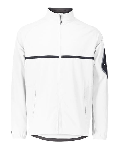 Holloway Unisex Weld Jacket 229543 #color_White/ Carbon