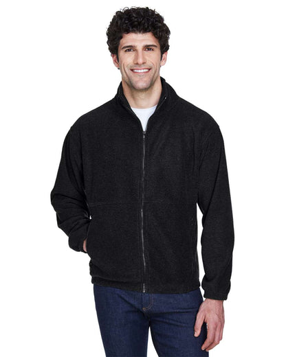 UltraClub Men's Iceberg Fleece Full-Zip Jacket 8485 #colormdl_Black