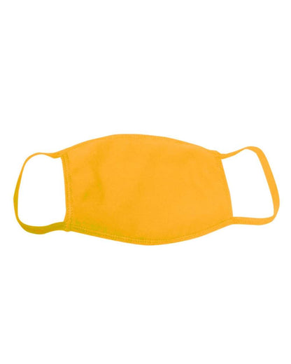 Bayside USA-Made 100% Cotton Face Mask 1900 #color_Gold