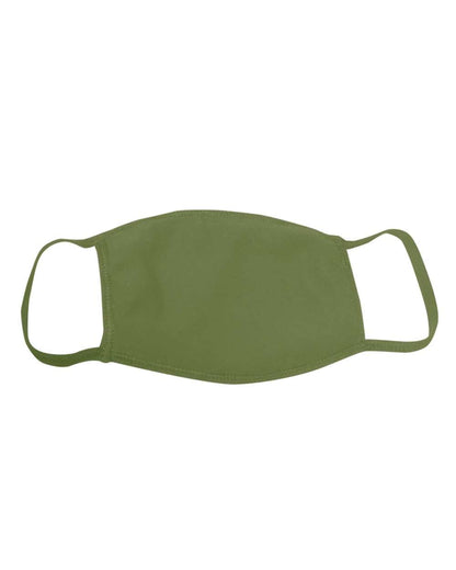 Bayside USA-Made 100% Cotton Face Mask 1900 #color_Olive