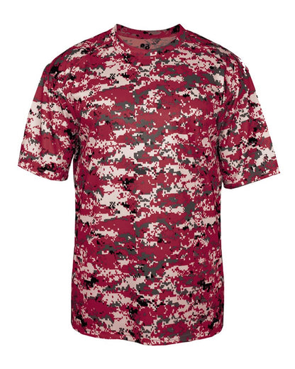 Badger Digital Camo T-Shirt 4180 #color_Cardinal Digital