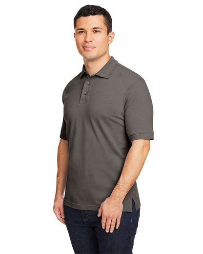 Harriton Men's Pique Polo M200 #colormdl_Charcoal