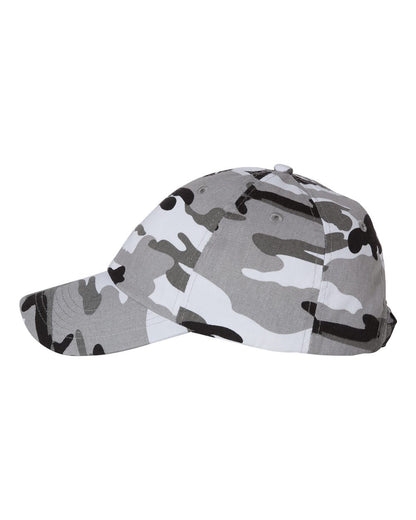 Valucap Bio-Washed Classic Dad Hat VC300A #color_Grey Camo